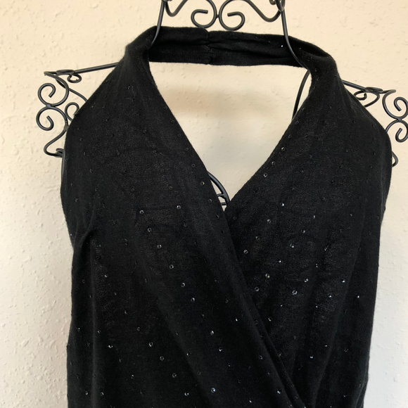 The Limited Silk Cashmere Sequined Halter Top - Picture 5 of 7